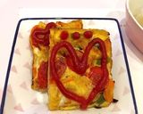 手軽&時短☆四角いスパニッシュオムレツ作り方11写真