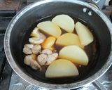 つる豆とアンコウ、大根の煮物作り方3写真