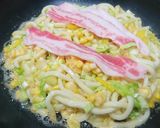 うどんをリメイク お好み焼き作り方3写真