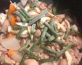 白だしであっさり。根菜と豚肉の煮物作り方6写真