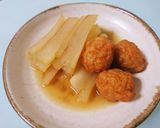 レンチンで簡単♡大根と練り物のめんつゆ煮作り方4写真