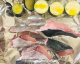 ブリのグリル～梨と生姜のみぞれ中華ドレ〜作り方1写真