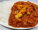 水なしコク旨☆ひき肉とナスのトマトカレー作り方9写真