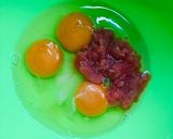 お弁当に！たらこバターの卵焼き作り方1写真