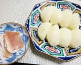 秋の薬膳　梨と生ハムの山葵和え♪作り方1写真