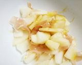 秋の薬膳　梨と生ハムの山葵和え♪作り方3写真