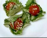 青しそ包み☆ミニトマトと鶏モモ肉の天ぷら作り方8写真