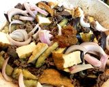 油節約●ナスと牛肉ボリューム炒め大皿料理作り方5写真
