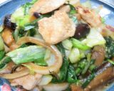 塩麹漬けの鶏胸肉と余りもの野菜の炒め物作り方10写真