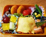 型取るだけ簡単☆スポンジボブ キャラ弁♪作り方6写真