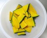 簡単副菜★さつま芋とかぼちゃの塩焼き。作り方2写真