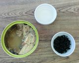 【主菜】さけ缶のわかめ蒸し作り方1写真