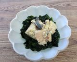 【主菜】さけ缶のわかめ蒸し作り方3写真
