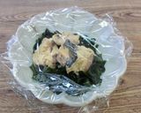【主菜】さけ缶のわかめ蒸し作り方4写真