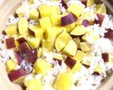 土鍋ご飯　簡単　いもご飯作り方6写真