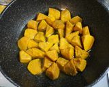 保育園給食★かぼちゃの炒め煮作り方3写真
