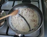 毎日食べたい！生ハムクリームパスタ作り方3写真