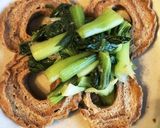 車麩と青梗菜の煮物作り方5写真