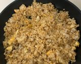 簡単適当高タンパク醤油チャーハン♡作り方3写真