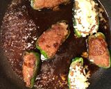 簡単☆焼肉のたれで肉詰めピーマン♪作り方8写真