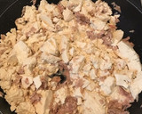 お手軽♪ほうれん草とツナの炒り豆腐作り方4写真