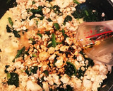 お手軽♪ほうれん草とツナの炒り豆腐作り方6写真