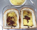 食べ盛り♪プリンでレーズンパンプディング作り方4写真