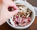 レンチン！甘辛さつまいもとしめじの豚丼作り方11写真