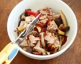 レンチン！甘辛さつまいもとしめじの豚丼作り方20写真