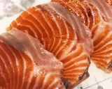 簡単＊生サーモンのレモンドレッシング漬け作り方1写真