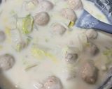 白菜と肉団子のクリーム煮作り方5写真
