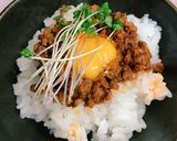 のせるけ♪お昼ご飯に♪麻婆風 肉味噌丼作り方4写真