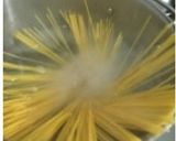 とろ～り半熟卵で濃厚♡たらこパスタ作り方2写真