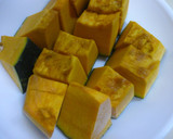 かぼちゃと厚揚げの煮物♪作り方1写真