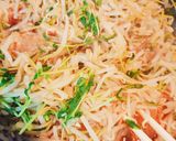 節約！もやしと豆苗の炒め物作り方3写真