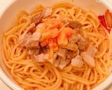 レンジで簡単、焼きそば蒸し麺で、油そば！作り方5写真