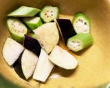 全てレンジ鶏胸肉なすオクラの梅甘酢あん煮作り方10写真