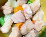 全てレンジ鶏胸肉なすオクラの梅甘酢あん煮作り方16写真