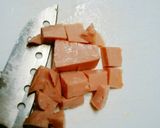 ランチョンミートとおくらの卵とじ作り方2写真