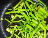 空芯菜のにんにく炒め作り方4写真