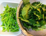 空芯菜のにんにく炒め作り方2写真