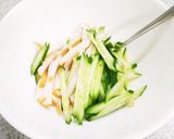 朝食に◎サラダチキンと胡瓜のトースト作り方3写真