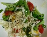 残り物サラダのパスタ作り方1写真