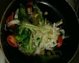 残り物サラダのパスタ作り方4写真