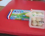 チーズと鶉卵入りかぼちゃのコロッケ作り方1写真