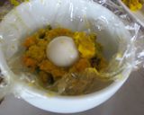 チーズと鶉卵入りかぼちゃのコロッケ作り方3写真