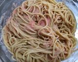 牛乳で簡単☆濃厚たらこマヨパスタ作り方3写真