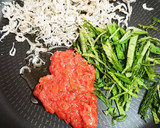 ちりめんじゃこと梅シソの炒めご飯作り方3写真