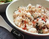 ちりめんじゃこと梅シソの炒めご飯作り方5写真