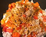厚揚げとひき肉の蒸し焼き〜南米風ー作り方5写真